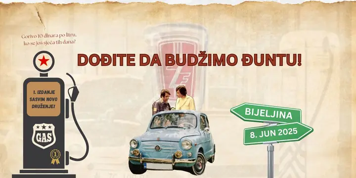 Fićom kroz vrijeme: budžimo đuntu zajedno u Bijeljini!
